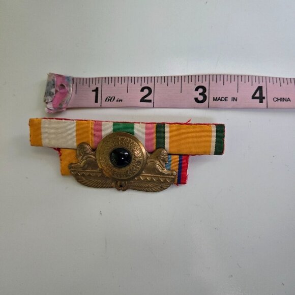 Vintage WW2 Navy Ribbon Bar Pin Rare Unique 3" - Picture 4 of 5